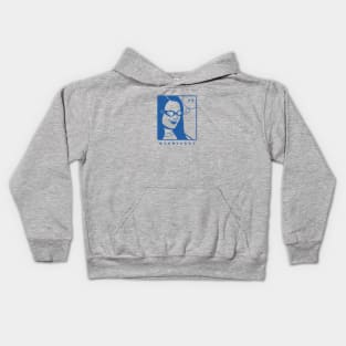 It's Wednesday my dudes for meme lovers in blue ink Kids Hoodie